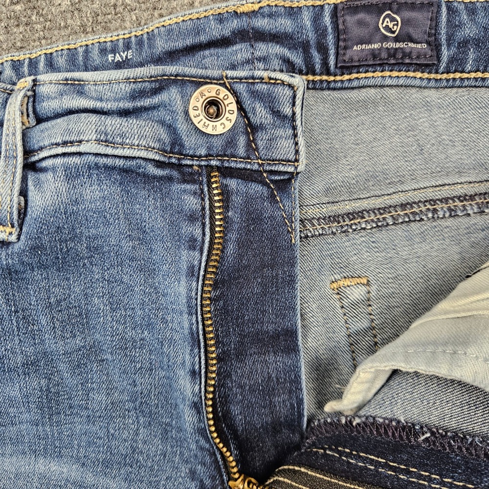 AG Adriano Goldschmied Faye Mid Rise Cigarette Jeans Blue 29R LW15310 - Picture 14 of 14
